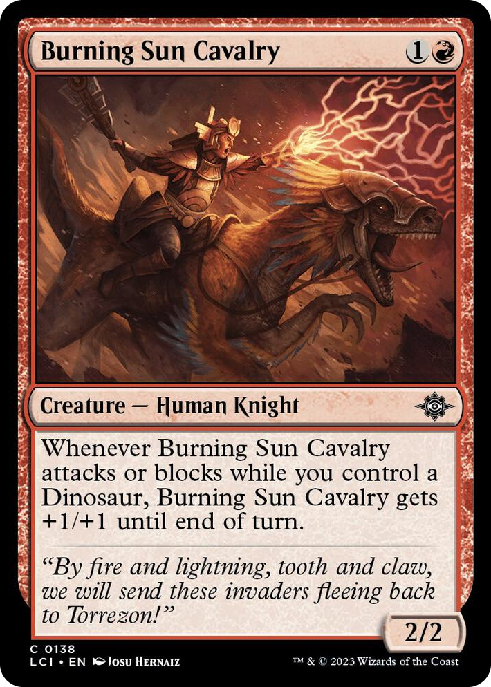 0138 Burning Sun Cavalry C The Lost Caverns of Ixalan