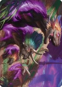 0029 Burning Sun's Fury Art Card S Art Series: March of the Machine