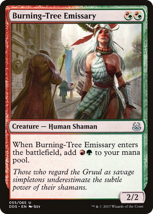 0055 Burning-Tree Emissary U Duel Decks: Mind vs. Might