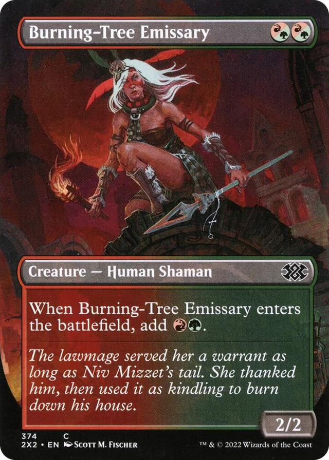 0374 Burning-Tree Emissary (Borderless) C Double Masters 2022