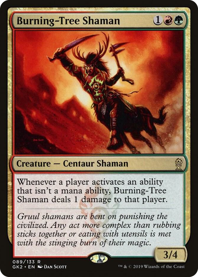 0089 Burning-Tree Shaman R Ravnica Allegiance: Guild Kits