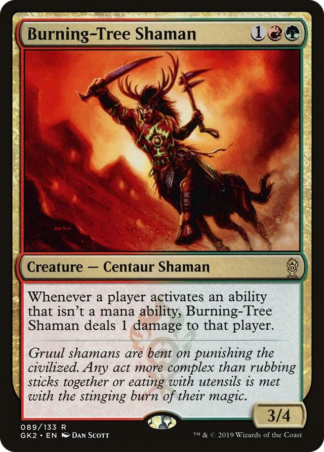 0089 Burning-Tree Shaman R Ravnica Allegiance: Guild Kits