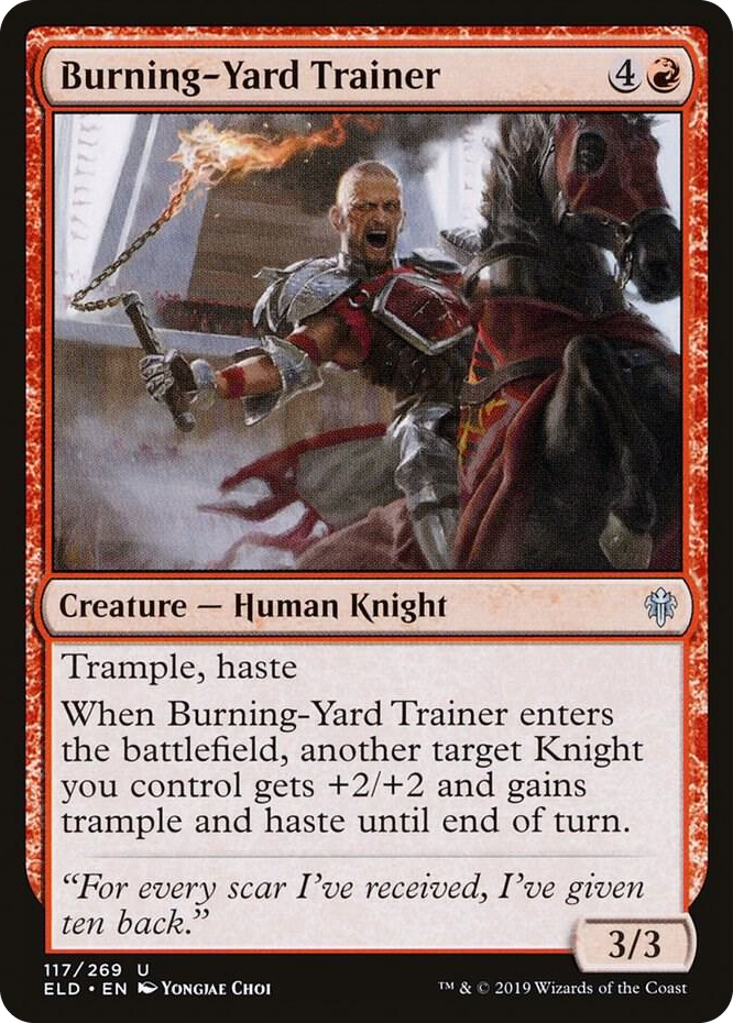 0117 Burning-Yard Trainer U Throne of Eldraine