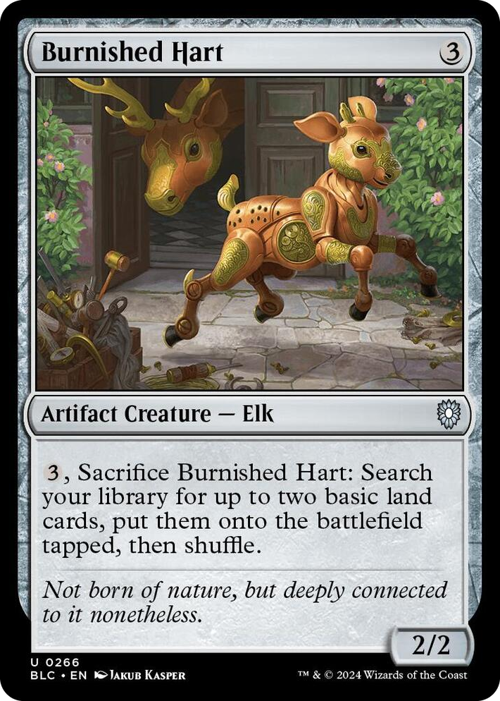 0266 Burnished Hart U Commander: Bloomburrow