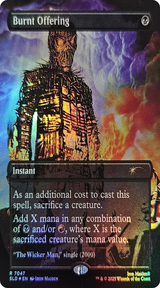 Burnt Offering (Rainbow Foil) #7047 R - Secret Lair Drop Series Pokemon card