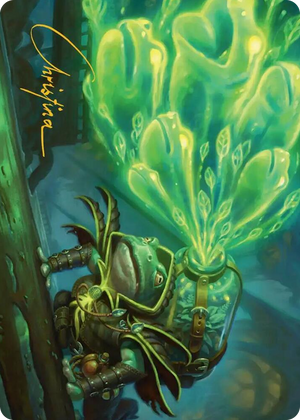 0015 Burrog Barrage Art Card (Gold-Stamped Signature) S Art Series: Secrets of Strixhaven