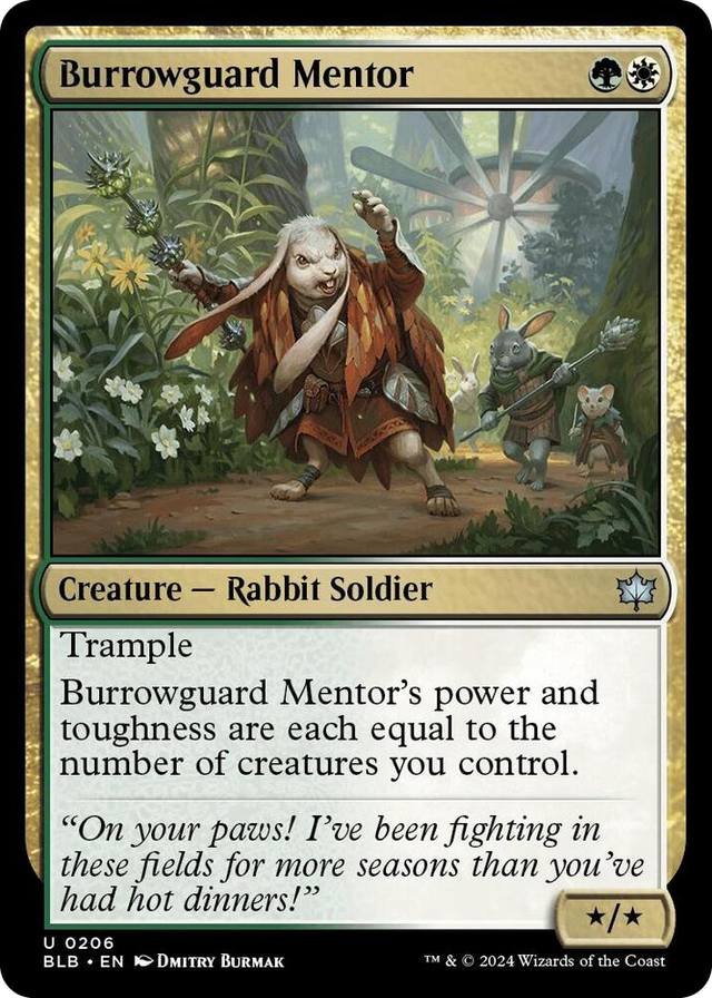0206 Burrowguard Mentor U Bloomburrow