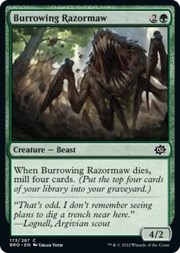0173 Burrowing Razormaw C The Brothers' War