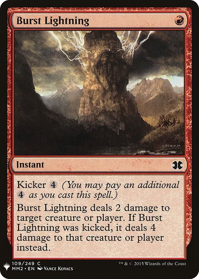 0109 Burst Lightning (MM2) C The List Reprints