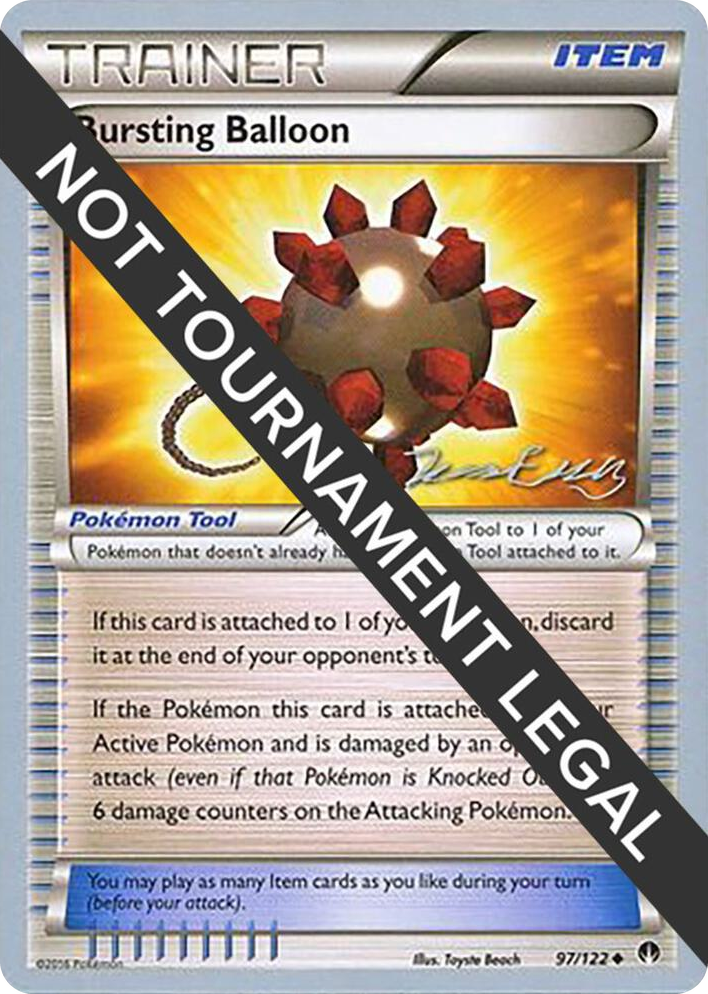 0097 Bursting Balloon - 2016 (Jesper Eriksen) Uncommon World Championship Decks