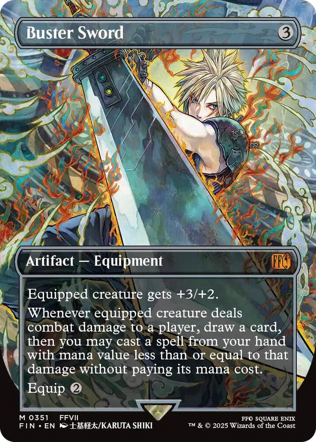 0351 Buster Sword (Borderless) M FINAL FANTASY