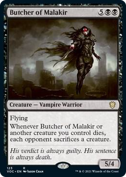 0123 Butcher of Malakir R Commander: Innistrad: Crimson Vow