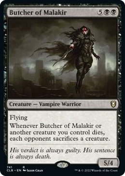 Butcher of Malakir #741 R - Commander Legends: Battle for Baldur's Gate Pokemon card