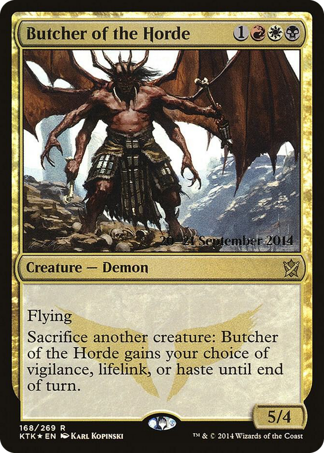 0168 Butcher of the Horde R Prerelease Cards