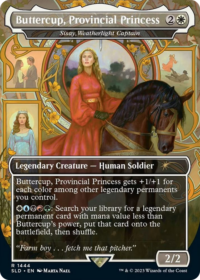 Buttercup, Provincial Princess - Sisay, Weatherlight Captain #1444 R - Secret Lair Drop Series Pokemon card