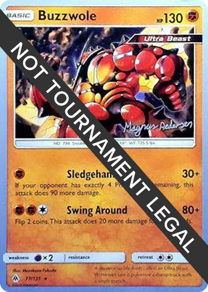 0077 Buzzwole - 2018 (Magnus Pedersen) Rare World Championship Decks