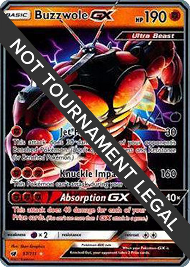 0057 Buzzwole GX - 2018 (Naohito Inoue) Ultra Rare World Championship Decks