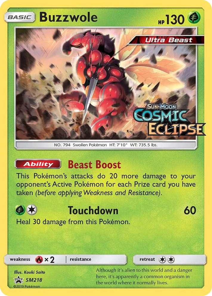 SM218 Buzzwole - SM218 (Prerelease) Promo SM Promos