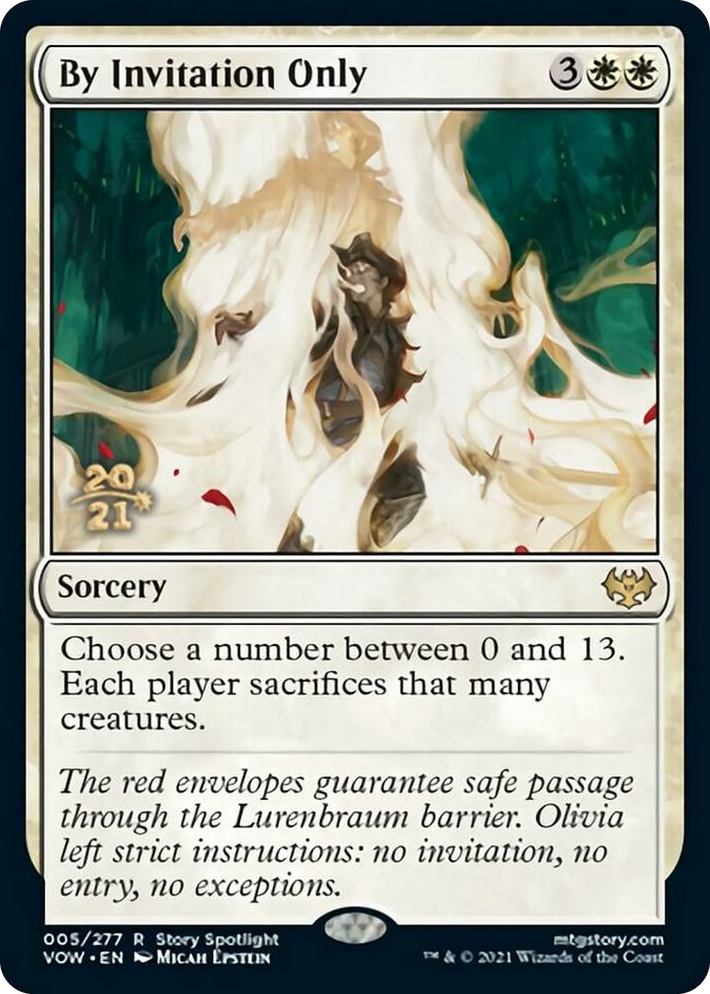 0005 By Invitation Only R Prerelease Cards
