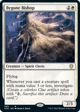 Bygone Bishop #80 R - Commander: Innistrad: Crimson Vow Pokemon card