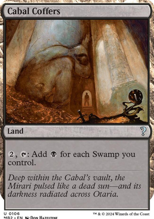 0106 Cabal Coffers (White Border) U Mystery Booster 2