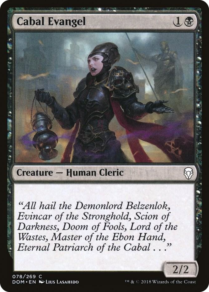 0078 Cabal Evangel C Dominaria