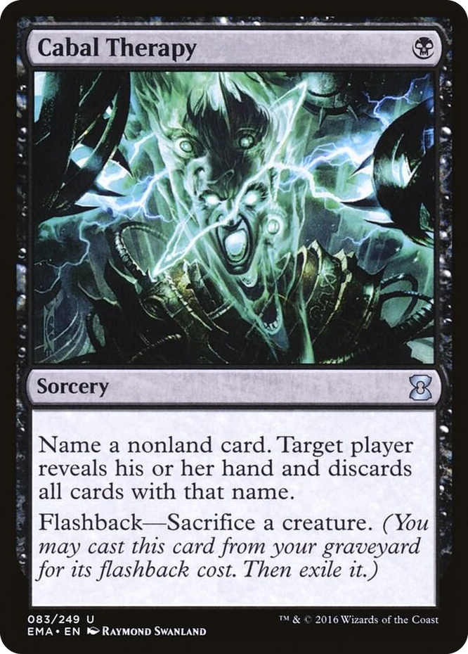 Cabal Therapy #83 U - Eternal Masters Pokemon card