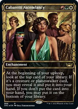 0364 Cabaretti Ascendancy (Gilded Foil) R Streets of New Capenna