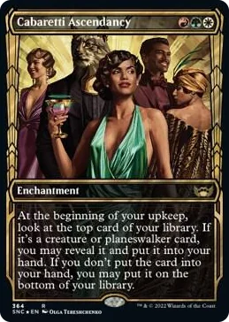 0364 Cabaretti Ascendancy (Gilded Foil) R Streets of New Capenna