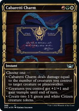 0365 Cabaretti Charm (Gilded Foil) U Streets of New Capenna