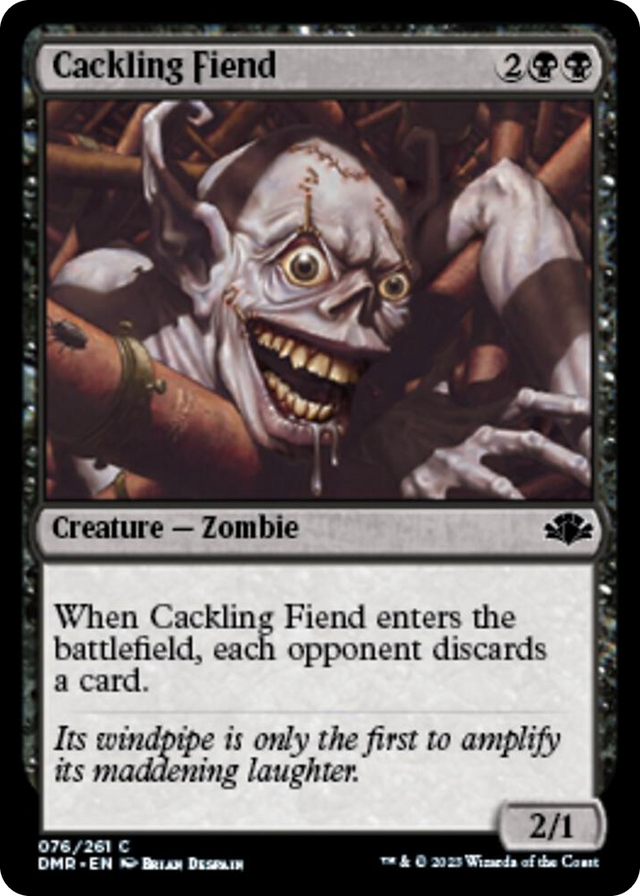 0076 Cackling Fiend C Dominaria Remastered