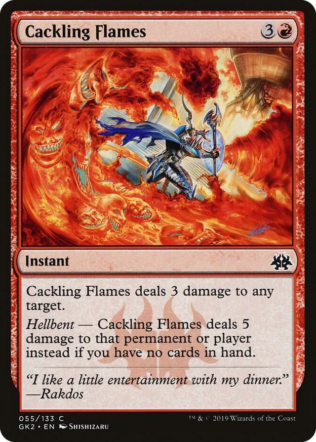 0055 Cackling Flames C Ravnica Allegiance: Guild Kits