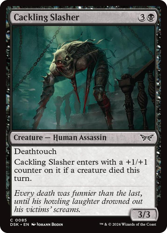 0085 Cackling Slasher C Duskmourn: House of Horror