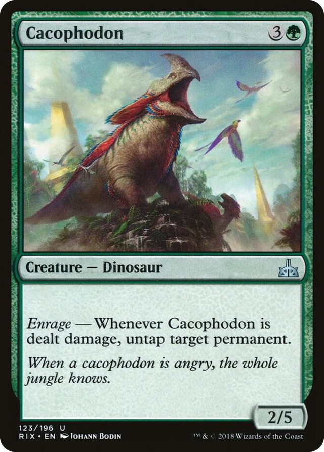 0123 Cacophodon U Rivals of Ixalan