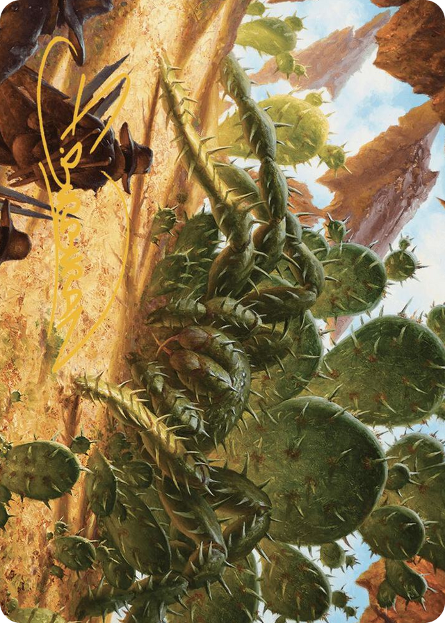 0012 Cactarantula Art Card (Gold-Stamped Signature) S Art Series: Outlaws of Thunder Junction