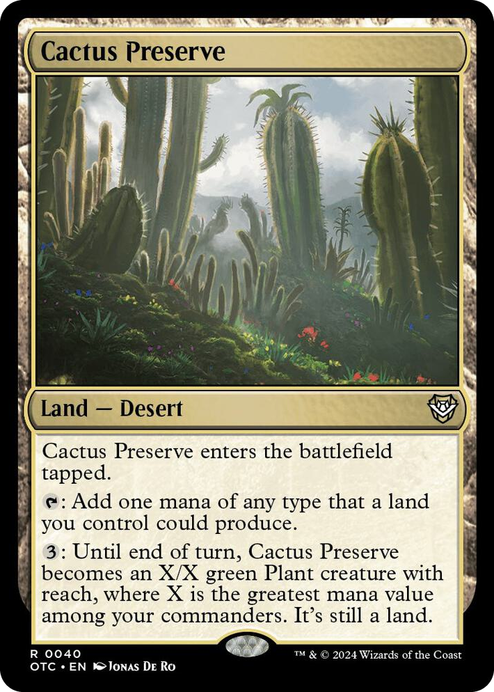 0040 Cactus Preserve R Commander: Outlaws of Thunder Junction