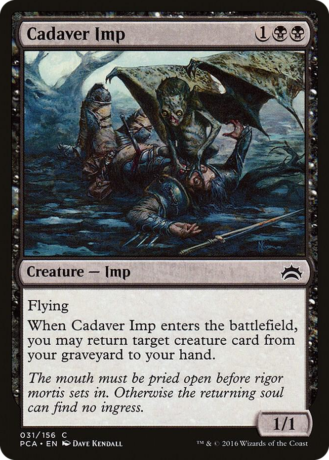 Cadaver Imp #31 C - Planechase Anthology Pokemon card