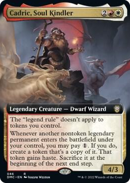 0086 Cadric, Soul Kindler (Extended Art) R Commander: Dominaria United