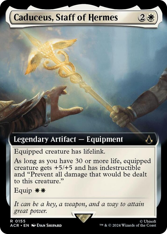 0155 Caduceus, Staff of Hermes (Extended Art) R Universes Beyond: Assassin's Creed