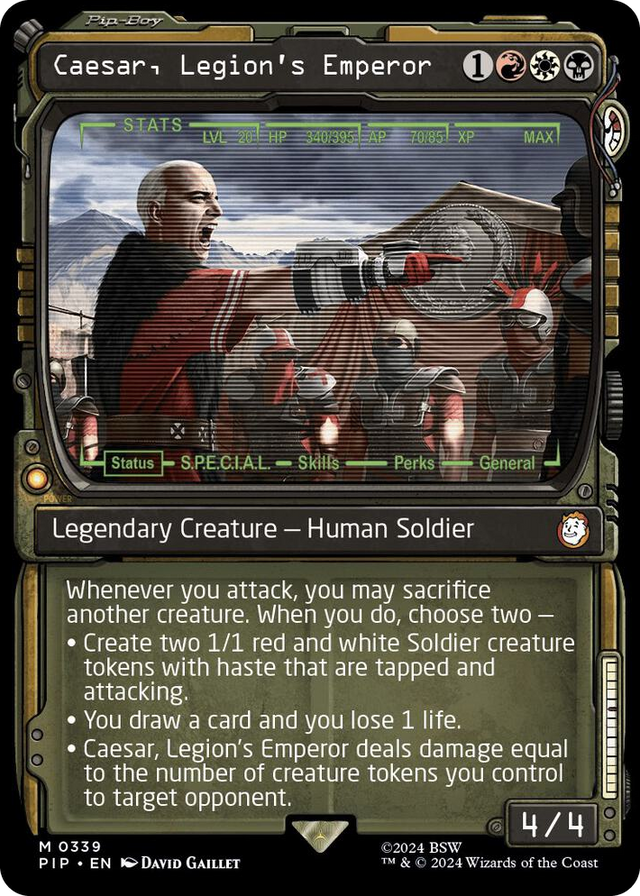 0339 Caesar, Legion's Emperor (Showcase) M Universes Beyond: Fallout