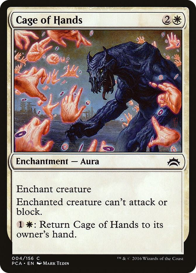 Cage of Hands #4 C - Planechase Anthology Pokemon card