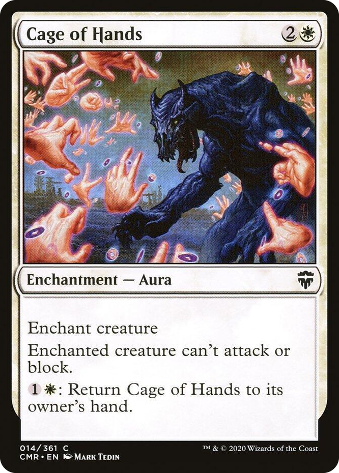 0014 Cage of Hands C Commander Legends
