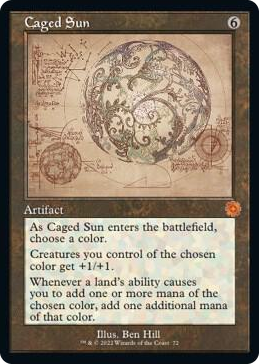 0072 Caged Sun (Schematic) M The Brothers' War: Retro Frame Artifacts