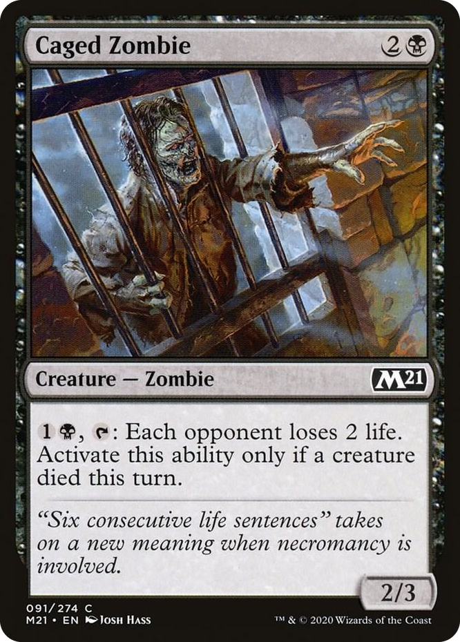 0091 Caged Zombie C Core Set 2021