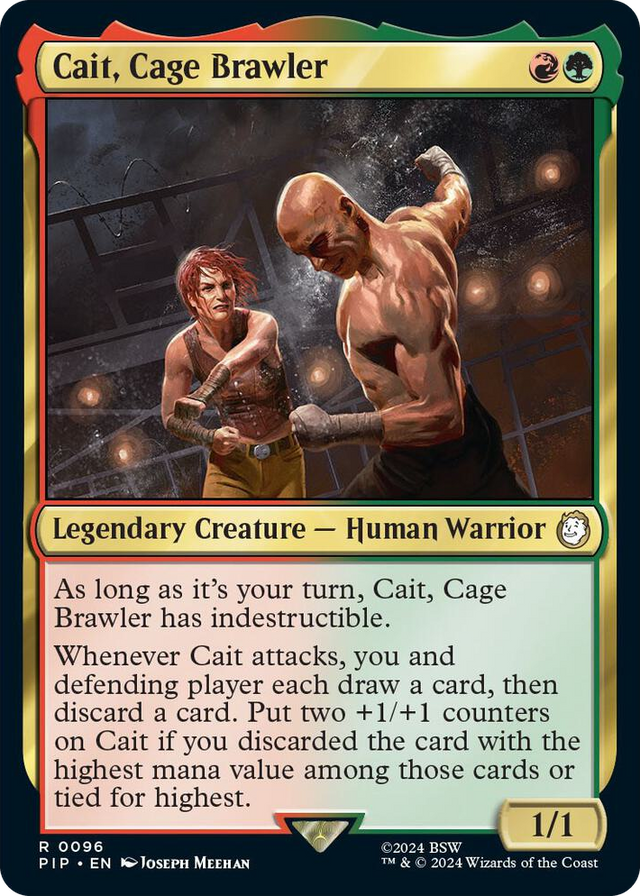 0096 Cait, Cage Brawler R Universes Beyond: Fallout