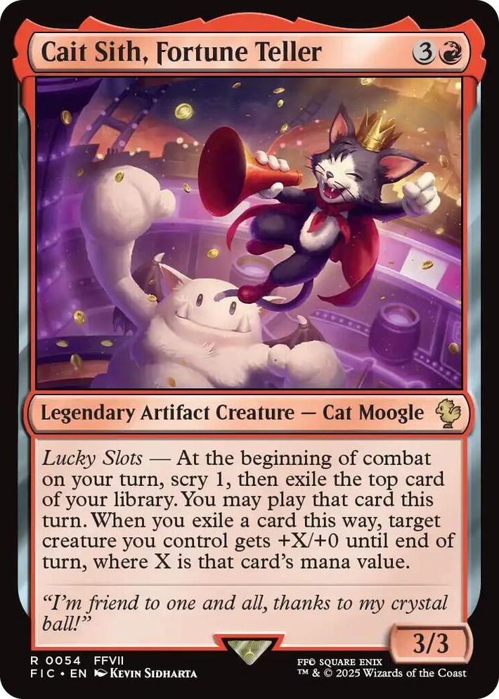 0054 Cait Sith, Fortune Teller R Commander: FINAL FANTASY