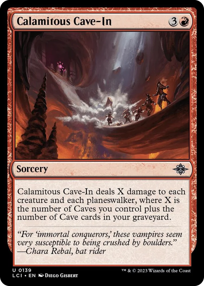 0139 Calamitous Cave-In U The Lost Caverns of Ixalan