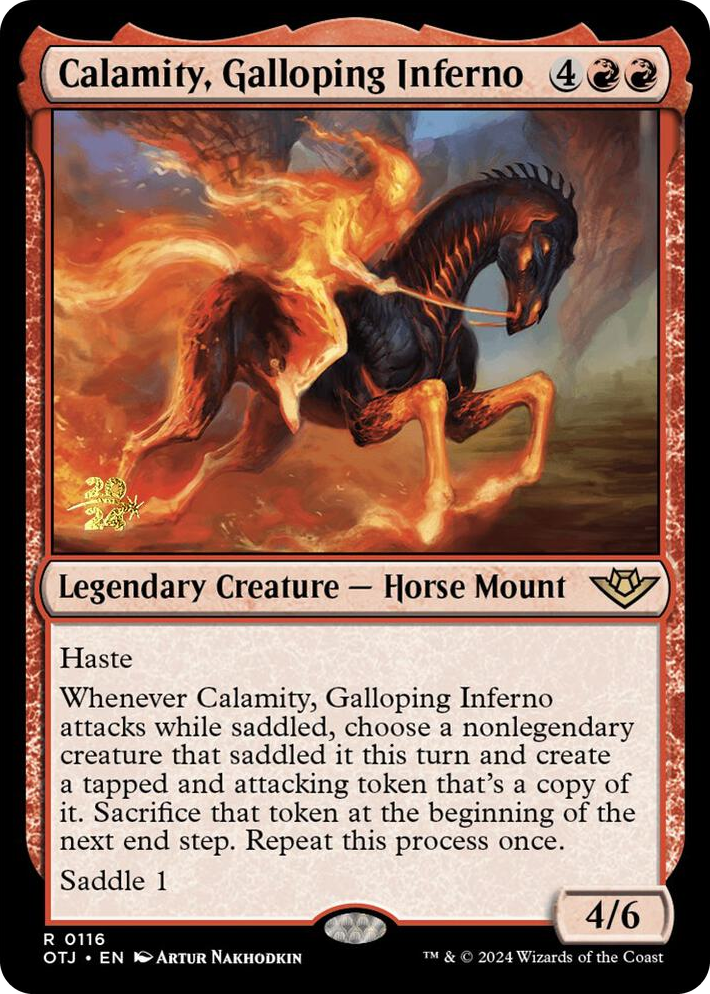 0116 Calamity, Galloping Inferno R Prerelease Cards