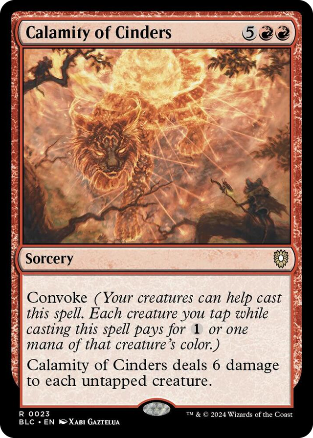 0023 Calamity of Cinders R Commander: Bloomburrow