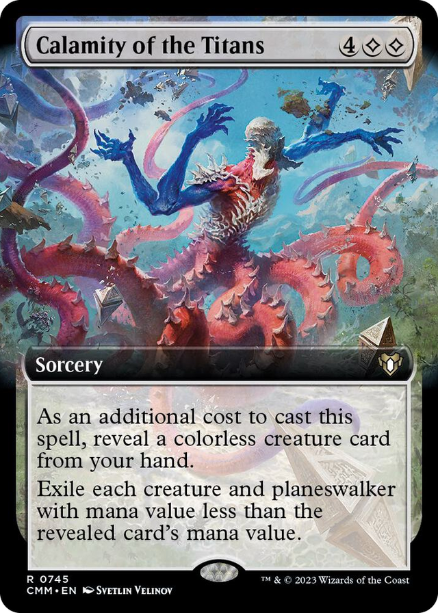 0745 Calamity of the Titans (Extended Art) R Commander Masters